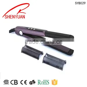 110-240V Hair Straightener China Wholesale Town Supplier Pro Beauty Travel Ceramic Hair Crimper thumbnail-2