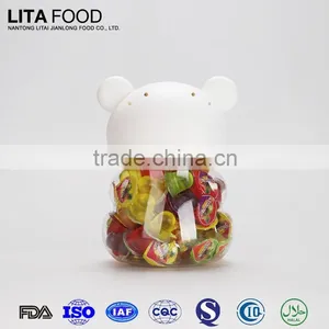 China Toy Candy Manufacturer! Hot Sale Coconut Jelly Pudding in Lovely Bear Jar thumbnail-3