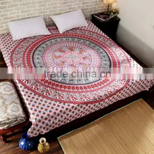 Wall Hanging Hippie Elephant Mandala Bedspread Ethnic Throw Art India Indian Tapestry thumbnail-2