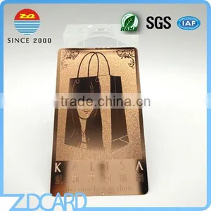 Rose Gold Plated Stainless Steel Cards thumbnail-1