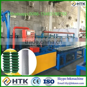 HTK Factory Automatic Single Wire Chain Link Fence Machine Easy Operated thumbnail-1