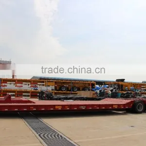 40 Tons 3 Axle Semi-Trailer Low-Bed Trailer for Sale thumbnail-2