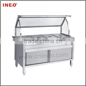 Restaurant Stainless Steel 4 Pans Buffet Bain Marie thumbnail-1