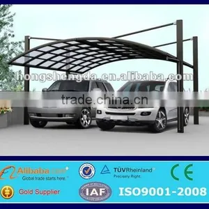 Low Cost Good Transparency Prefabricated PVC Car Shed/carport thumbnail-3