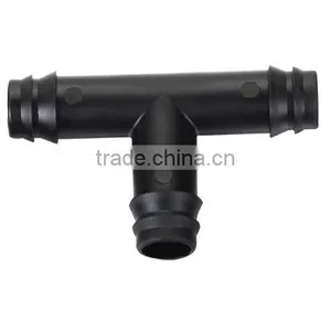 Garden Agriculture Irrigation Round Tube Fitting Plastic Tee Connector thumbnail-1