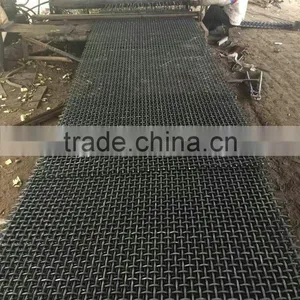 High Manganese Steel Crimped Wire Mesh Vibrating Screen Crusher Screen Mesh thumbnail-3