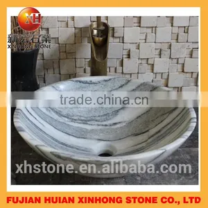 Irregular Shape Marble Hand Washing Stone Wash Basin thumbnail-5