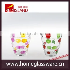 Colored Glass Water Cup Drinkware Barware thumbnail-1