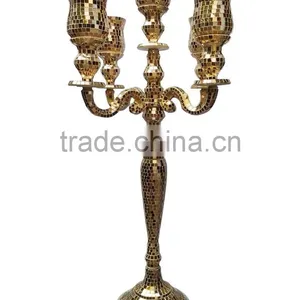 New Arrival ! Wedding Silver Candelabra, Candelabra Wholesale For Wedding Table Top Centerpiece thumbnail-1
