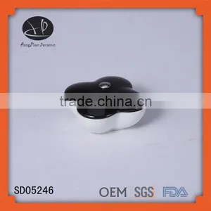 Ceramic Chip and Dip Bowl With Lid thumbnail-1
