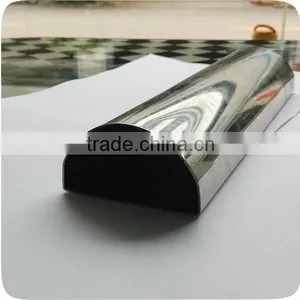 Mirror 201 304 Stainless Steel Semi Circle PipeTube in Good Price thumbnail-1