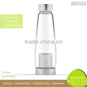 Funky Handmade Ti-Borosilicate Glass Water Bottle With Infused thumbnail-6