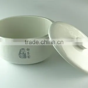 Kitchen Utensil White Serveware Porcelain Serving Soup Tureen With Lid thumbnail-2