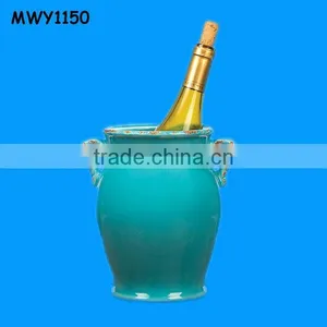 Vase Shape Blue Antique Wine Rack thumbnail-1