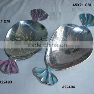 Toffe Shape Aluminium Bowl With Enamel, Also Available in Food Safe Enamel and Metal thumbnail-1
