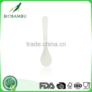 White Pretty Design Environmental Bamboo Fiber Spoon thumbnail-1