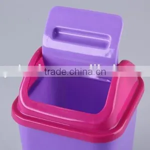 Square Plastic Trash Can/Rubbish Bin Household Garbage Can thumbnail-3