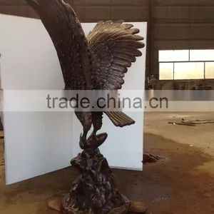Bronze Foundry Metal Craft Animal Garden Decoration Eagle thumbnail-2