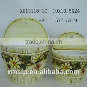 Ceramic Wall Mounted Flower Pot thumbnail-1