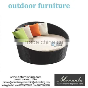 MMD011 New Outdoor Wicker Modular Daybed Lounge Suite Sofa Rattan Furniture Setting Set thumbnail-1