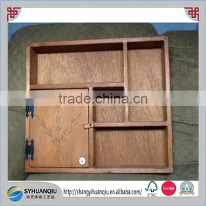 Wooden Pine Handcrafted Country Wall Decorative Shelf Display Cabinet Wall Hanging-cn thumbnail-1