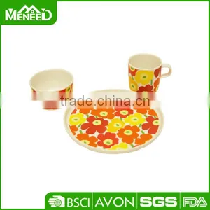 12pcs Plate/ Bowl & Cup Melamine Sets, Food Safety Children Decal Tableware Set thumbnail-1
