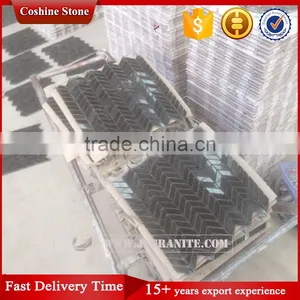 Abosulte Black Granite Mosaic Tile thumbnail-6