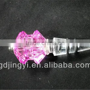 High Quality LED Silicone Acrylic Wine Bottle Stopper thumbnail-6