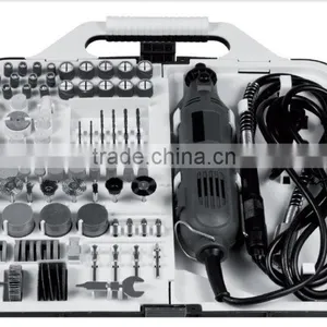 163pcs 135W Portable Hobby Rotary Tools Kit Accessory With Flex Shaft Handheld Grinding Electric Mini Grinder Kit thumbnail-6