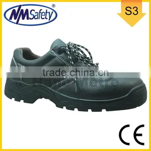 NMSAFETY S3 Anti-static Steel Toe Cow Leather Dual Density pu Safety Footwear thumbnail-1