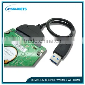 Super Speed USB 3.0 to SATA 22 Pin 2.5" Hard Disk Drive SSD Adapter Cable 13CM thumbnail-1
