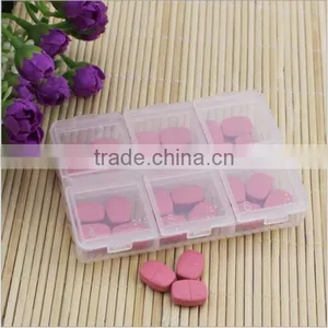 Custom Clear 6 Compartment Plastic Pill Box,custom Clear Practical Plastic Pill Box,custom Compartment Plastic Pill Box Supplier thumbnail-1
