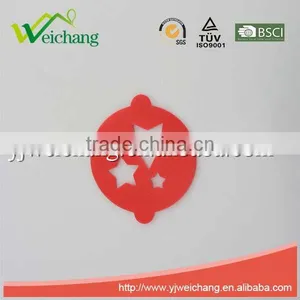 WCJ441 Durable Plastic ABS Cappuccino Coffee Art Template Coffee Stencils Love Heart Star Shape Coffee Stencil, Food Grade thumbnail-3