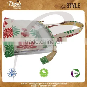 Customize See Through PVC/ PP Laminated Juco Bag With Pouch thumbnail-3
