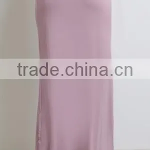 Wholesale Custom Women Fashion Plain Pink Sweet Sexy Pencil Skirts Jersey Long Maxi Skirt thumbnail-4