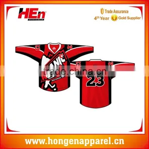 Hongen Apparel Wholesale 100% Polyester Full Dye Sublimation Baseball Jersey thumbnail-1