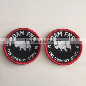 2016 Custom Fashionable High Quality Washable Garments Embroidery Patch Badges thumbnail-4