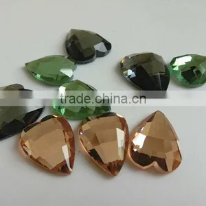 Simulated Diamond Jewelry Sew on Garment Heart Shape thumbnail-1