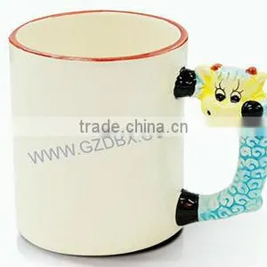 Ceramic Sublimation Printing Animal Handle Mugs/cups thumbnail-1