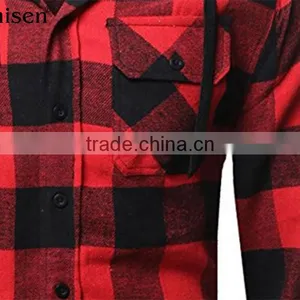 Chinese Oem Factory Bulk Fleece Men Plaids Jacket Plaids Outwear thumbnail-3