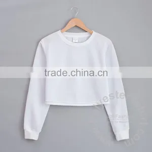 Crop Top Sweatsirt With Your Design. No Minimum. Real Factory. 3-5 Days Production thumbnail-5