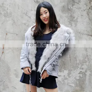 CX-G-P-05R Fashion Outwear Apparel Winter Real Fur Woman Coat Parka thumbnail-4