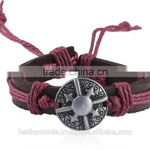 Most Selling Attractive Sude Leater Bracelets for All With Ties Designs Bead Bracelet and Smart Bracelet thumbnail-3