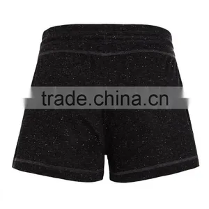 Wholesale Plain Black Women Sweats Shorts, Sports Shorts Running Shorts thumbnail-2