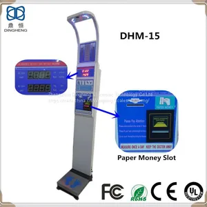 DHM-15 Coin Operated Height and Weight Scale With Printer and Ulltrasound Height Sensor thumbnail-3