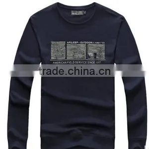 The New 2017 Spring Small Unlined Upper Garment of Han Edition Fleece Personality Render Men Long Sleeve T-shirt Unlined Upper thumbnail-1