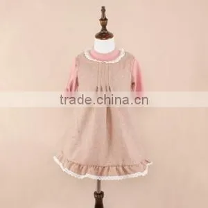 New Stylish Elegant Children Girl Ruffles Kid Clothes White Lace Dress thumbnail-3