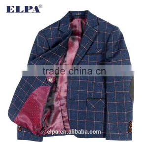 ELPA Slim Designer Kids Suits Plaid Fancy 3 Piece Boys Suits thumbnail-5