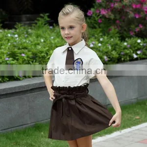 Juqian 2016 Quality School Uniform Factory Hot Sale Primary Kids Girls School Uniform Dress thumbnail-1