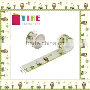 3cm*10mm Japan Awashi Tape Flower Pot Patters Adhesive Paper Tape Customizable Size and Patterns thumbnail-1
